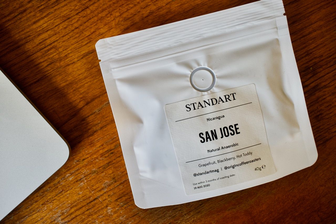 A free bag of Origin Coffee Roasters coffee with Standart magazine