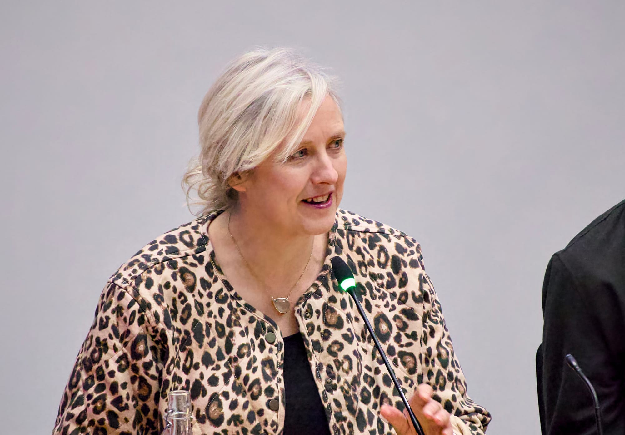 Carole Cadwalladr speaking at the Media Freedom Forum 2025