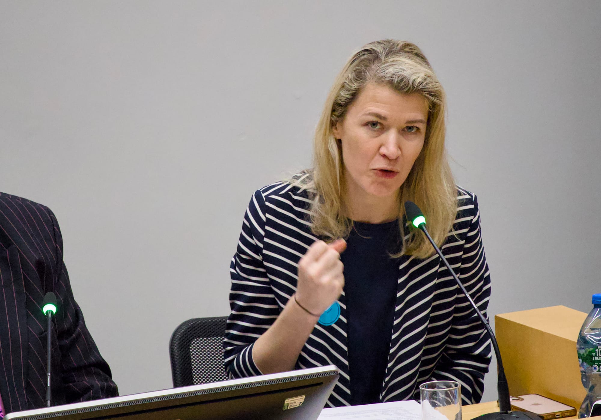 Hannah Perry speaking at the Media Freedom Forum 2026 at City St George's, London