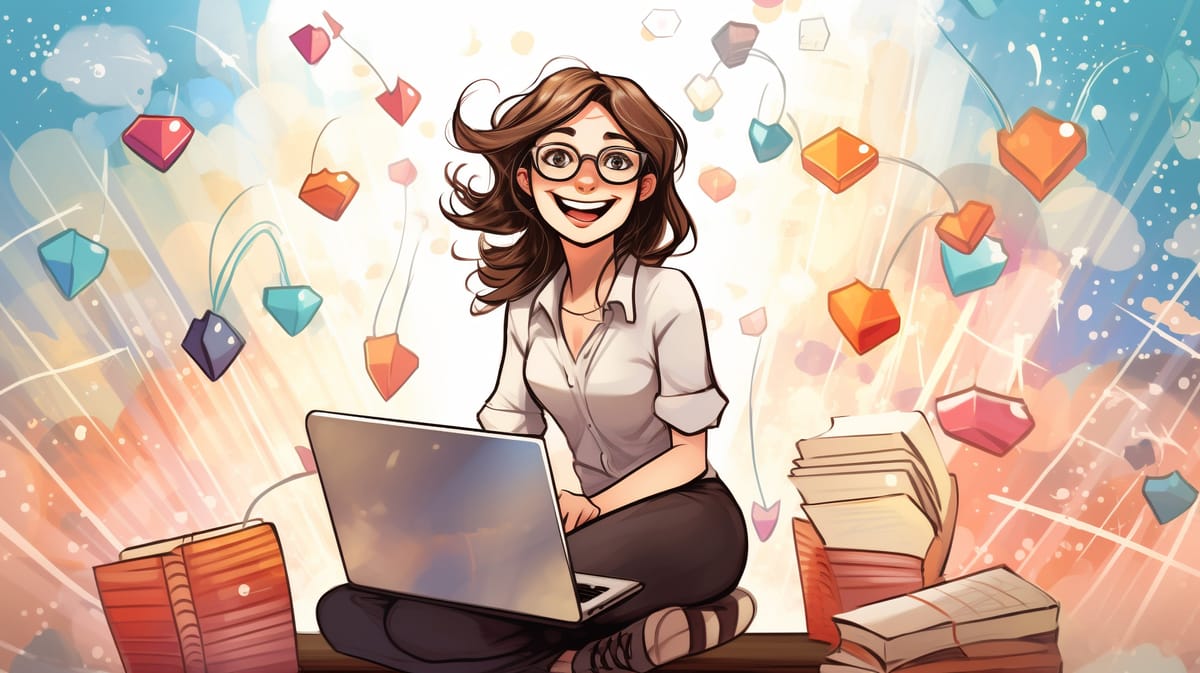 A happy blogger bringing the traffic…