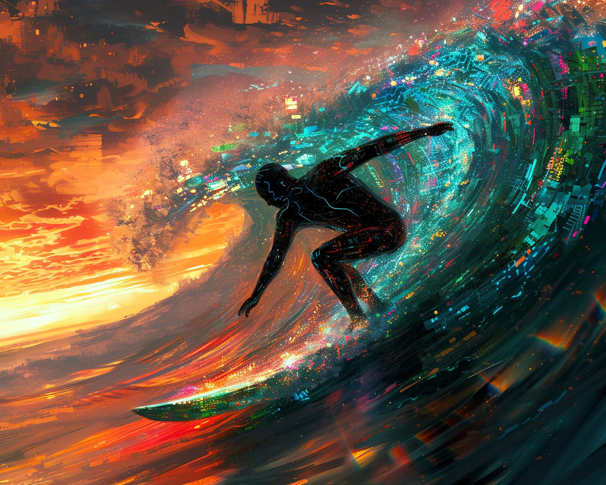 A digital publisher surfing the AI wav