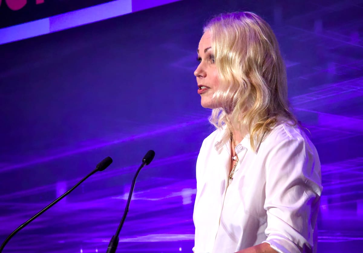 Johanna Suhonen of Alma Media talking at the Future of Media Technology conference