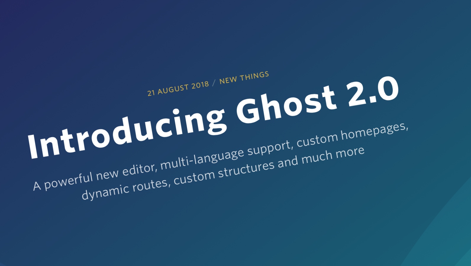 One Man & His Blog is now running on Ghost 2.0