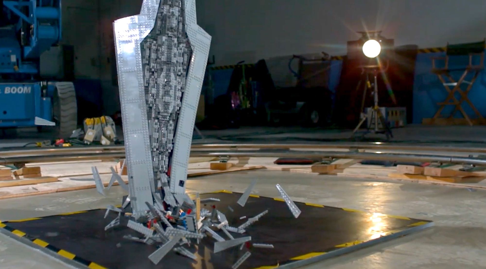 Wired crashes a Lego Super Star Destroyer in super slowmo