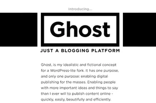 Ghost: blogging