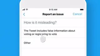 Twitter bans voting misinformation