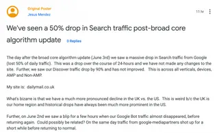 MailOnline takes brutal hit from Google algorithm update