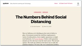 Kevin Systrom’s blog - is all about coronavirus and maths