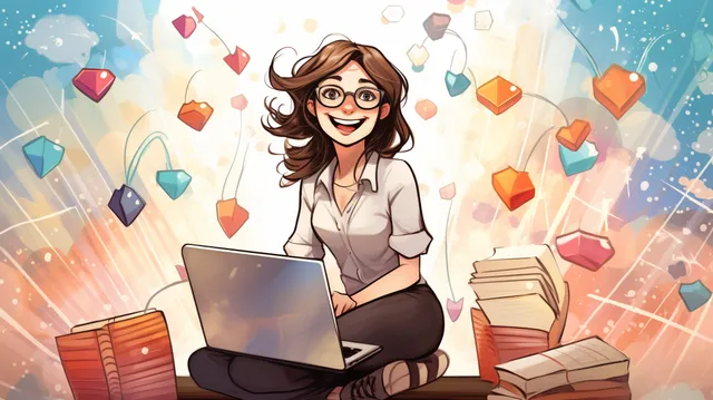 A happy blogger bringing the traffic…