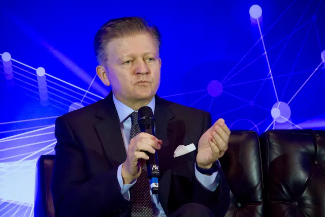 Rich Caccappolo speaking at the Future of Media Technology Conference