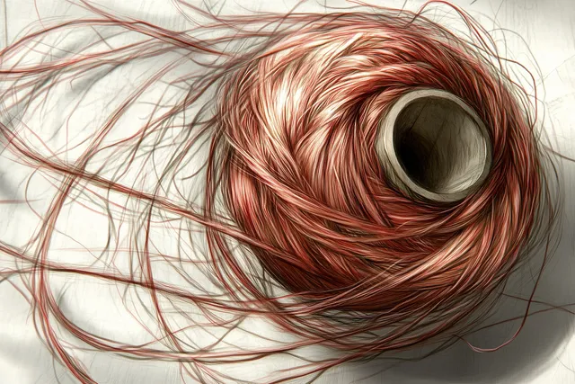 A spool of thread, tanged and messed up