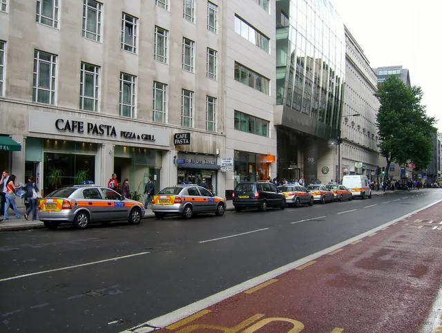 Police cars on High Holborn