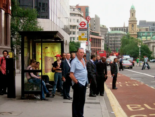 Waiting for a bus